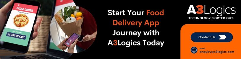 Start your food delivery app journey with A3logics today