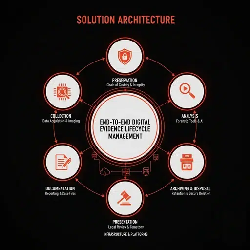 Digital Evidence Lifecycle Management Solution Architecture